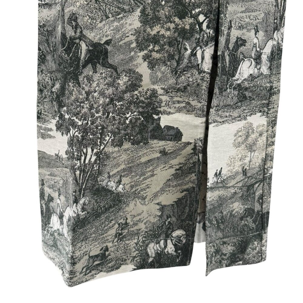 Tuckernuck NEW Middleburg Toile Suze Equestrian Formal Midi Dress Size S - Picture 7 of 12